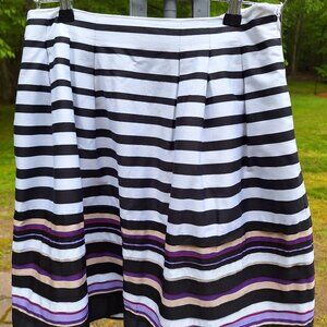 White House Black Market Pleated Ribbon Skirt